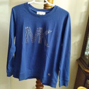 Michael Kors, Blue Top, Size - M